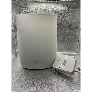 Netgear Orbi Satellite RBS50 Tri-Band Mesh WiFi Extender White with Power Cord